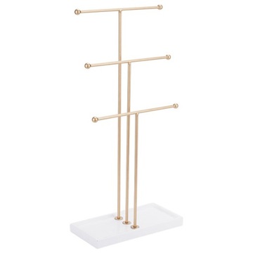 3-СЛОЙНЫЙ ОРГАНАЙЗЕР ДЛЯ ЮВЕЛИРНЫХ УКРАШЕНИЙ ОЖЕРЕЛЬЕ СЕРЬГИ ДЕРЖАТЕЛЬ БРАСЛЕТА ЗОЛОТО