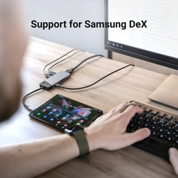 ХАБ USB-C PD 85 Вт GC 7-в-1 HDMI 4K 60 Гц 3x USB-A 3.1