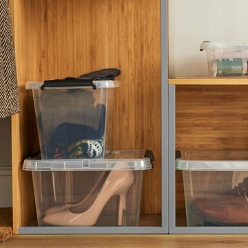 POJEMNIK PLASTIKOWY Z POKRYWKĄ RĄCZKĄ DOMOWY MOXOM SIMPLESTORE 8,5 L