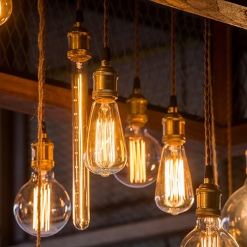 E27 EDISON ST64 Светодиодная лампа 6ВТ ЯНТАРНАЯ НИТЬ ДЕКОРАТИВНАЯ ЯНТАРНАЯ