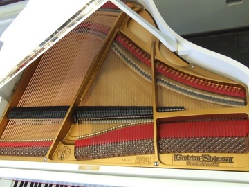 Fortepian Grotrian Steinweg 140 cm, biały