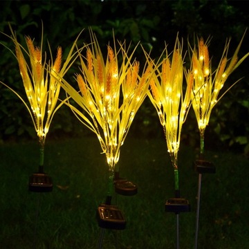 OGRODOWA LAMPA SOLARNA LED WBIJANA TRAWA PAMPASOWA