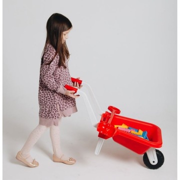 Детская тачка Doloni с лопатой Красный 01530/0