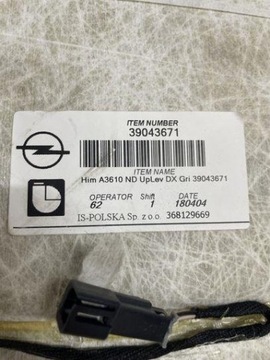 39043671 POLSTROVÁNÍ 1.6 CDTI 100 2017 OPEL ASTRA K