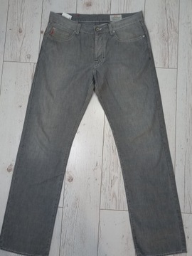 HUGO BOSS Jeansy szare Regular fit, 34/32