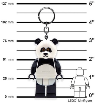 LEGO BRELOK LATARKA LED PANDA BRELOCZEK Z LATARKĄ