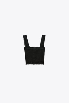 КОРОТКИЙ ТОП ZARA С КРУЖЕВОМ 4215414