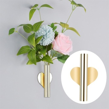 Подвесная ваза в скандинавском стиле Золотой настенный цветок Гостиная Золотое сердце
