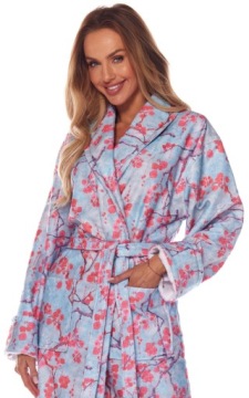 Женский халат с длинным бамбуком - Шаль L