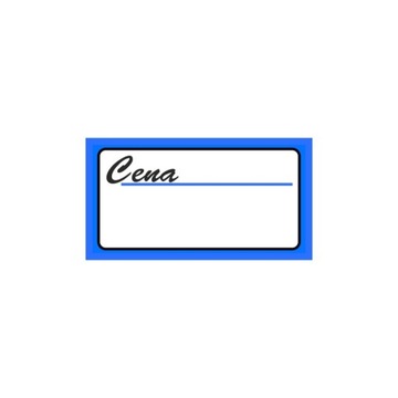 CENÓWKI KARTONOWE MAŁE 5,6x3,3cm 100szt NIEBIESKIE