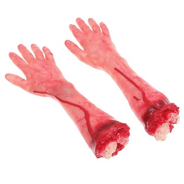 REKWIZYTY DOMÓW Z NAWIEDZĄ DEKORACJE NA HALLOWEEN CZĘŚCI CIAŁA MARTWY PODRĘCZNIK PNIAK
