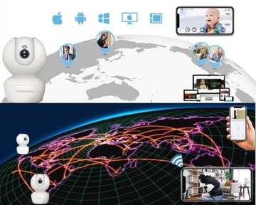 Wi-Fi IP-КАМЕРА WIFI FULL HD вращающаяся камера видеонаблюдения M211