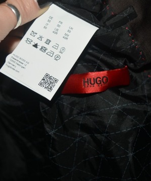 Marynarka elegancka Hugo Boss 50 ciemny brąz