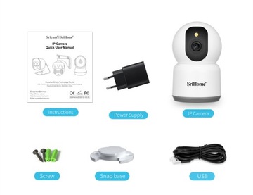 Wi-Fi-камера безопасности Домашняя IP-камера Беспроводная камера | 1080P Full HD