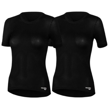 Dwie koszulki damskie potówka Vezuvio Q-Skin KR BLK rozmiar XL