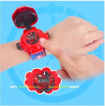 М КОСТЮМ ЧЕЛОВЕКА-ПАУКА КАРНАВАЛЬНЫЙ КОСТЮМ 110/122 см + ЧАСЫ