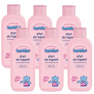Płyn do kąpieli dla dzieci niemowląt BAMBINO x 6