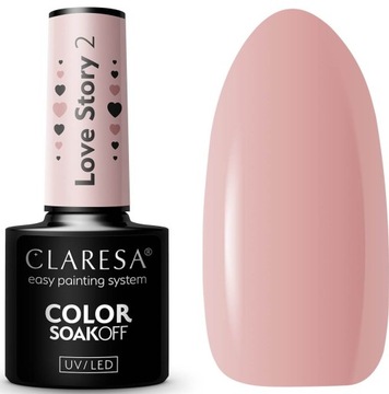 CLARESA LAKIER HYBRYDOWY UV/LED LOVE STORY 2