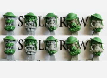 Orkowe głowy 10 szt. British Orcs Heads