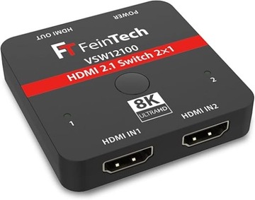 FEINTECH HDMI 2.1 SWITCH 2 W 1 OUT 4K 120HZ 8K 60HZ