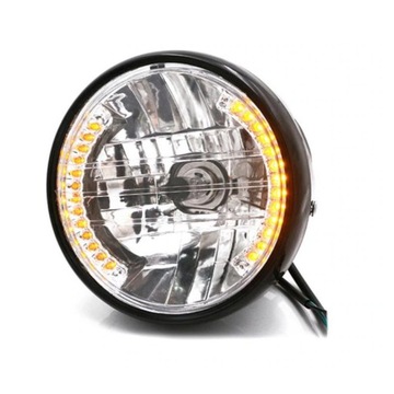 ФАРА 7″ H4 СВЕТОДИОДНЫЕ ПОВОРОТНИКИ МОТОЦИКЛА