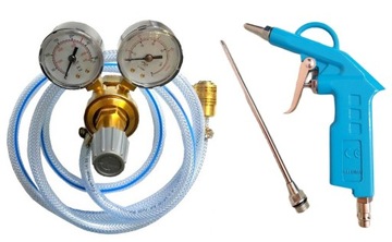 REDUKTOR GAZOWY AR/CO2 DO HELU 2 ZEGARY MINI PISTOLET WĄŻ GAZ HEL HELOWY