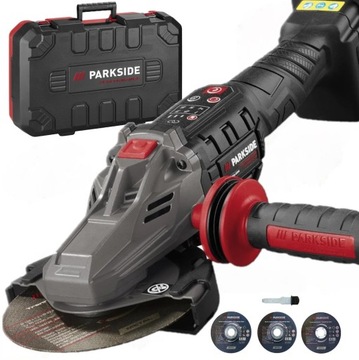 SZLIFIERKA KĄTOWA AKUMULATOROWA BEZSZCZOTKOWA 20V 125mm PERFORMANCE WALIZKA