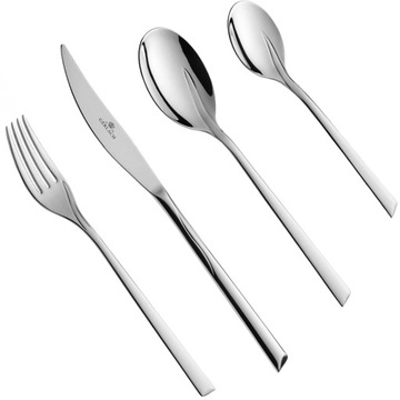 GERLACH KOMPLET ZESTAW SZTUĆCÓW SZTUĆCE PUDEŁKO POŁYSK FLAMES 12 OSÓB 48el.