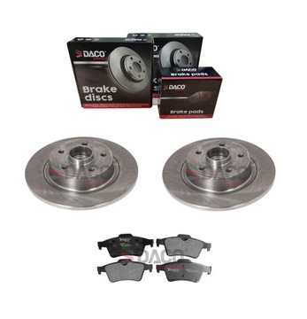 2x Tarcze + 4x klocki Renault Laguna II TYŁ POSTAW NA SUPER JAKOŚĆ