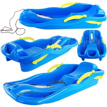 САНКИ С ТОРМОЗАМИ, ПЛАСТИКОВАЯ СПИНКА, БОЛЬШАЯ БОБСЛИ-ГОРКА