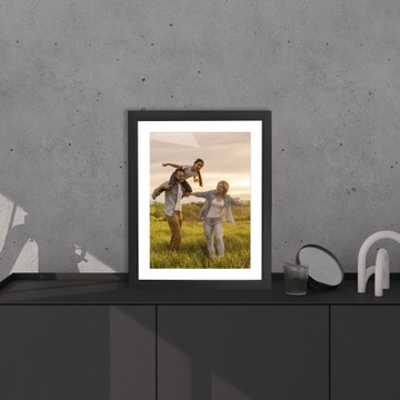 FOTO-RAMKA na zdjęcia CZARNA 10x15 CM 2x1,5 CM MDF