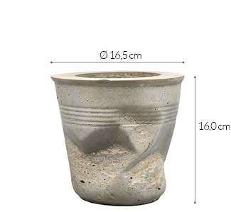 Бетонный вазон РОТТО - архитектурный бетон