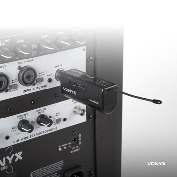 Беспроводной поясной микрофон, приемник P&P с зажимом, 863–865 МГц UHF