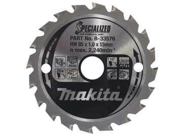 MAKITA tarcza 85x15 Z20 HS300 HS301 GKS 10,8V-Li