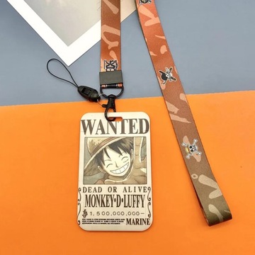 Цельный мужской держатель для визитных карточек Луффи, мультяшный аниме, кредитная карта, банковский идентификатор