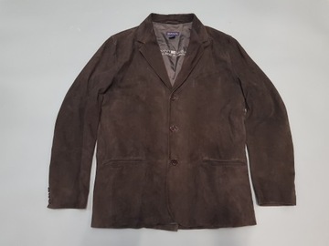 GANT brązowa marynarka męska skóra naturalna zamsz XL