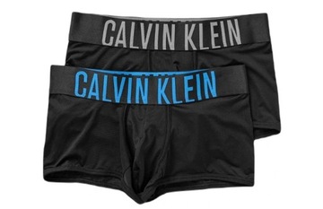 CALVIN KLEIN 2-PAK MAJTKI MĘSKIE CZARNE BOKSERKI Z LOGO M 2A2E4_B*