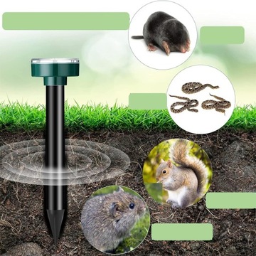 ОТПУСКАТЕЛЬ СОЛНЕЧНЫХ КРОТОВ, 2 ШТ., ВОДОНЕПРОНИЦАЕМЫЙ IP65, ДЛЯ ПОЛЕВОК, МЫШЕЙ
