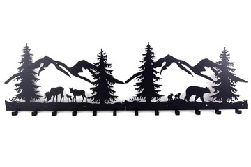 Настенная вешалка для одежды, ключей, Moose Forest Puzzle