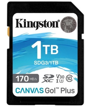 Karta pamięci Kingston Canvas Go! Plus SDXC 1 TB Class 10 UHS-I/U3 V30
