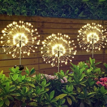 2x СОЛНЕЧНАЯ ЛАМПА ДЛЯ САДОВОГО УКРАШЕНИЯ ОДУВШИНКИ 150 LED
