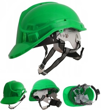 Hełm Kask BHP Budowlany Roboczy Ochronny Zielony