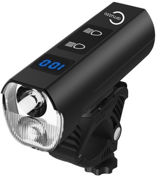 LAMPA ROWEROWA ŚWIATŁA DROGOWE MIJANIA 1200lm AKUMULATOR 5000mAh