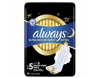 ALWAYS ULTRA SECURE NIGHT EXTRA PODPASKI 16SZT KC27