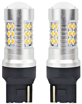 ŻARÓWKI LED CANBUS WY21W T20 12/24V POMARAŃCZOWE