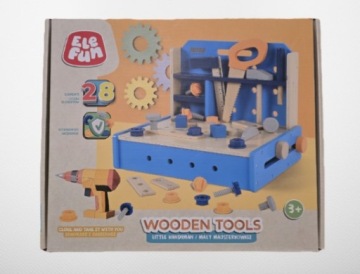 Elefun wooden tools маленький майстер 28 елементів