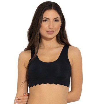 Biustonosz laserowo cięty Mitex FEEL GOOD BRA czarny S