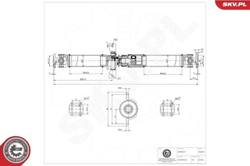 ESEN SKV 76SKV037 HŘÍDEL HNACÍ