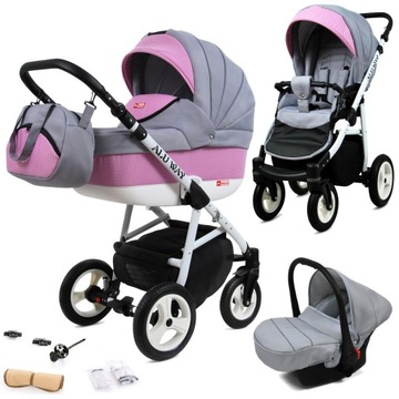 Wózek 3w1 dziecięcy spacerówka BabyLux ALU WAY