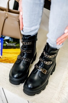 Женские зимние ботинки TRAPERY WORKERY черные (39)